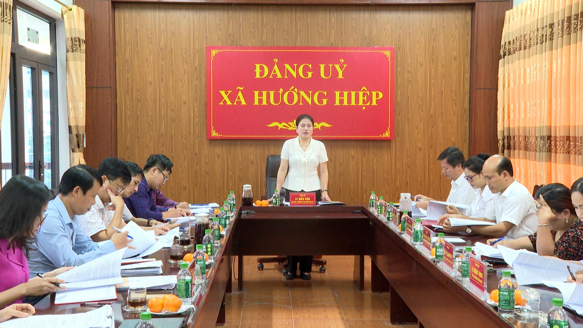 Hướng Hiệp: Thông qua Dự thảo báo cáo kết quả kiểm tra của Ban Thường vụ Tỉnh ủy đối với Ban Thường...